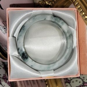 Mossy blue Jade bangle